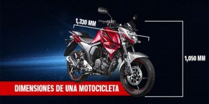 dimensiones de una motocicleta