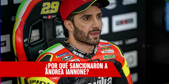 Por qué sancionaron a Andrea Iannone