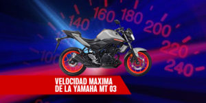 Velocidad máxima de la Yamaha MT 03