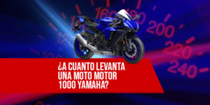 A cuánto levanta una moto con motor 1000 cc Yamaha