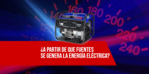 a partir de que fuentes se genera la energia electrica