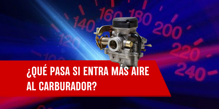 ¿Qué pasa si entra más aire al carburador?