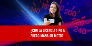 ¿Con la licencia tipo A puedo manejar moto?